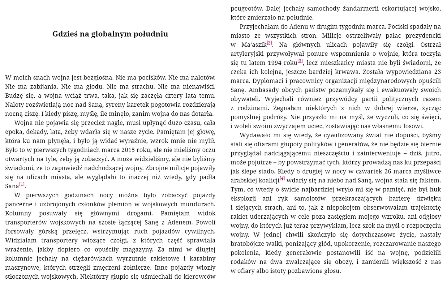 Co zostawiliście za sobą?